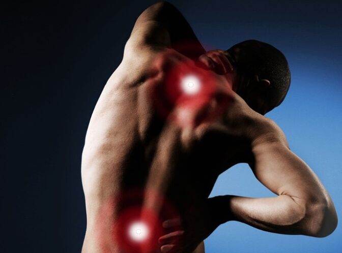 nugaros skausmas dėl stuburo osteochondrozės